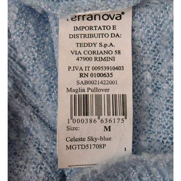 TERRANOVA CELESTE BLUE MARLED KNIT SWEATER - Picture 7 of 8